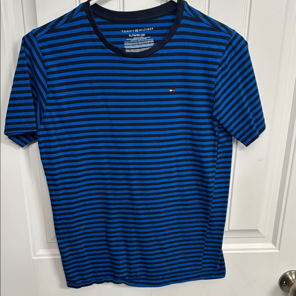Tommy Hilfiger Blue Nautical Short Sleeve Tee